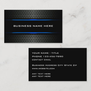 Coole Automotive Business Cards Silver Graphic Visitenkarte