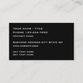 Coole Automotive Business Cards Silver Graphic Visitenkarte (Rückseite)