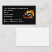 Coole Automotive Services Business Cards Design Visitenkarte (Vorne/Hinten)