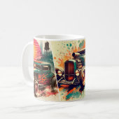 Coole Autos Kaffeetasse (Vorderseite Links)