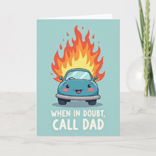 Coole Autos Karte zum Vatertag