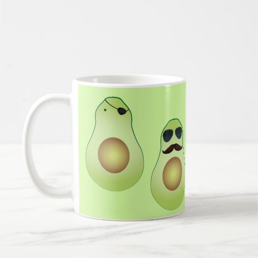 Coole Avocadokaffee-Tasse Kaffeetasse (Links)
