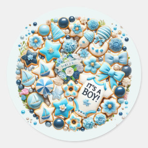 Coole Babydusche Runder Aufkleber