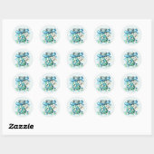Coole Babydusche Runder Aufkleber (Blatt)