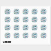 Coole Babydusche Runder Aufkleber (Blatt)