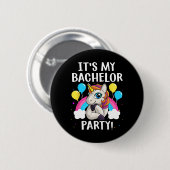Coole Bachelor Party Art for Men Boys Groom Weddin Button (Vorne & Hinten)