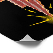 Coole Bacon Design Für Männer Frauen Kinder Fleisc Poster (Ecke)