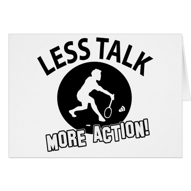 Coole BADMINTON-Entwürfe (Vorderseite (Horizontal))