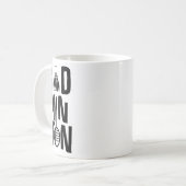 Coole Badminton Minimal Art Kaffeetasse (Vorderseite Links)