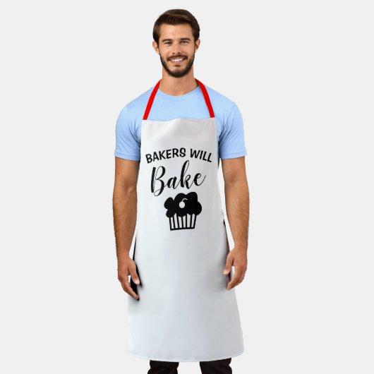 Coole Bakers backen Funny Baked Schürze (Getragen)