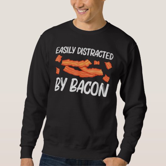 Coole Bakonkunst für Männer Schweinefleischstreife Sweatshirt (Vorderseite)