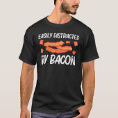 Coole Bakonkunst für Männer Schweinefleischstreife T-Shirt (Vorderseite)