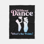 Coole Ballet für Frauen Ballet Fleecedecke (Vorderseite)