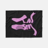 Coole Ballet für Frauen Mama Ballerina Ball Fleecedecke (Vorderseite (Horizontal))