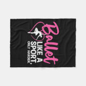 Coole Balletttanzkunst für Damen Ballett Tänzerin Fleecedecke (Vorderseite (Horizontal))