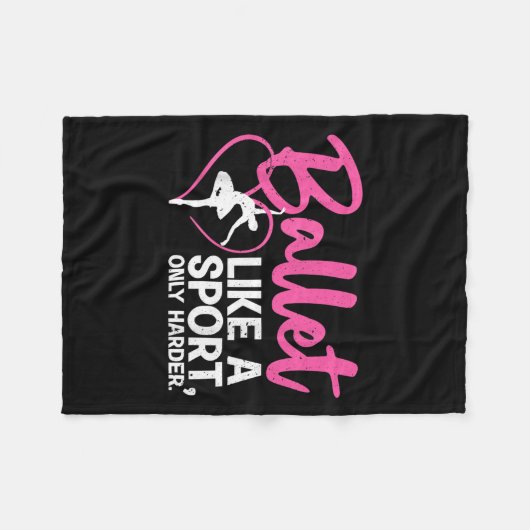 Coole Balletttanzkunst für Damen Ballett Tänzerin Fleecedecke (Vorderseite (Horizontal))