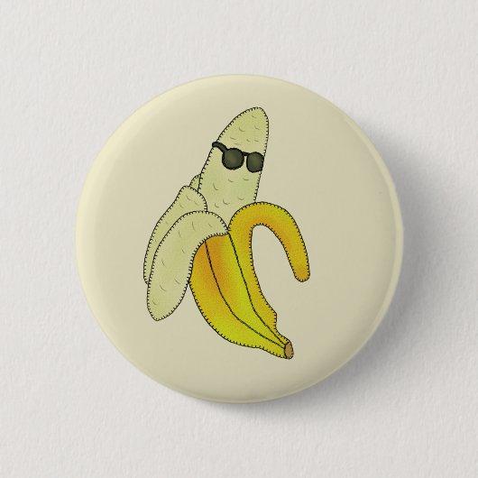 Coole Banane Button (Vorderseite)
