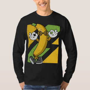 Coole Banane mit Sonnenbrille Sommerfrüchte T-Shirt