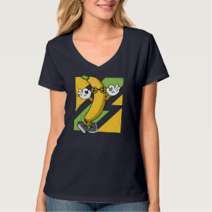 Coole Banane mit Sonnenbrille Sommerfrüchte T-Shirt