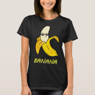 Coole Banane mit Sonnenbrille und kissy Gesicht ni T-Shirt