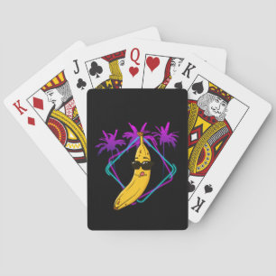 Coole Bananenparty Retro Spielkarten