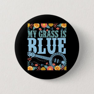 Coole Banjo-Blume Vintagen Bluegrass Button