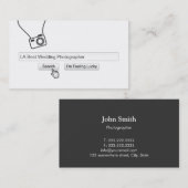 Coole Bar für Hochzeitfotografie Visitenkarte (Vorne/Hinten)