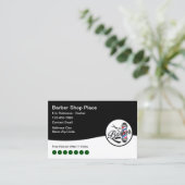 Coole Barbershop Loyalität Prämien Visitenkarten Visitenkarte (Stehend Vorderseite)