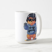 coole Bärenillustration, Kaffeetasse (VorderseiteRechts)