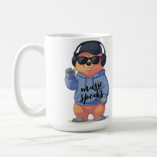 coole Bärenillustration, Kaffeetasse
