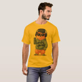 coole Bärenillustration, T-Shirt (Vorne ganz)