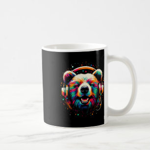 Coole Bärenkopfhörer Musik Weihnachten Geburtstag Kaffeetasse