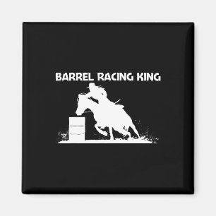 Coole Barrel Racing Art for Men Vater Horseback Ri Magnet