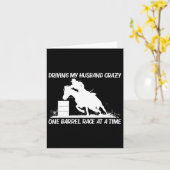 Coole Barrel Racing Art für Frauen Mama Pferderenn Karte (Gelbe Blume)