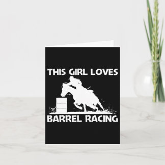 Coole Barrel Racing Art für Girls Mama Reiten Karte