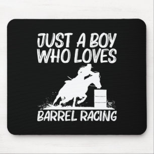 Coole Barrel Racing Art für Jungen Kinder Pferderü Mousepad
