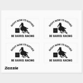 Coole BARREL RACING-Designs Rechteckiger Aufkleber (Blatt)
