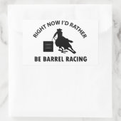 Coole BARREL RACING-Designs Rechteckiger Aufkleber (Tasche)