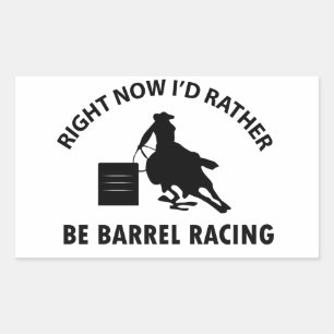 Coole BARREL RACING-Designs Rechteckiger Aufkleber