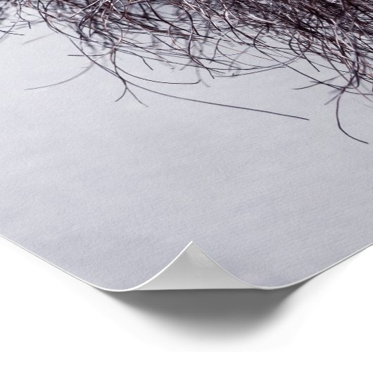 Coole Bart & Mustache-Poster Poster (Ecke)