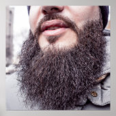 Coole Bart & Mustache-Poster Poster (Vorne)