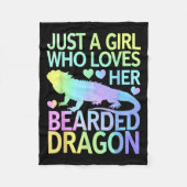 Coole Bartdrachenkunst für Frauen Mädchen BärenDr. Fleecedecke (Vorderseite)