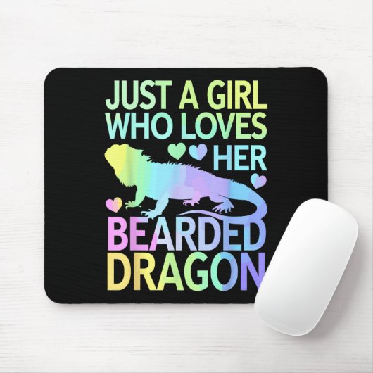 Coole Bartdrachenkunst für Frauen Mädchen BärenDr. Mousepad (Mit Mouse)