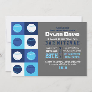 COOLE BASEBALL Bar Mitzvah Einladung