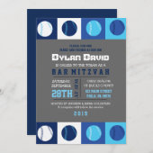 COOLE BASEBALL Bar Mitzvah Einladung (Vorne/Hinten)
