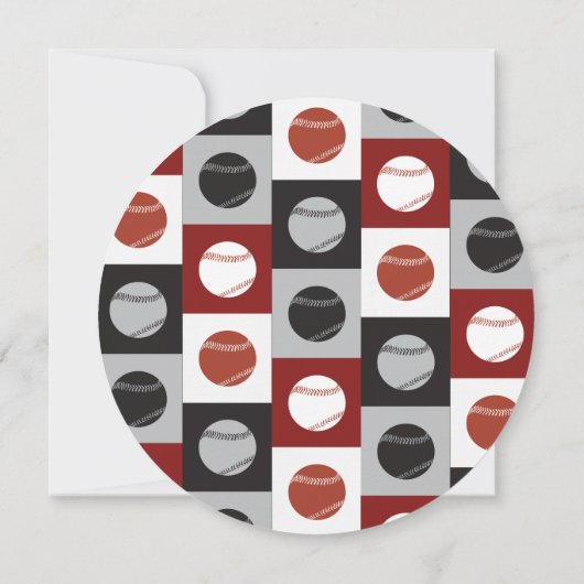 COOLE BASEBALL Bar Mitzvah ROUND Einladung (Rückseite)