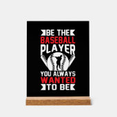 Coole Baseball-Inspirationswort Kunst Acrylschild (Vorderseite)