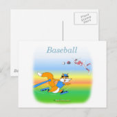 Coole Baseball-Kinderartikel Postkarte (Vorne/Hinten)