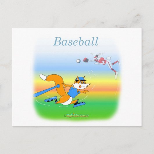 Coole Baseball-Kinderartikel Postkarte (Vorderseite)