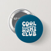 Coole Baseball-Mütter-Club-Design Button (Vorne & Hinten)